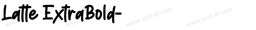 Latte ExtraBold字体转换